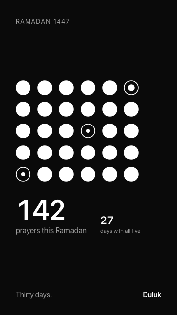 A day of Ramadan, counted.